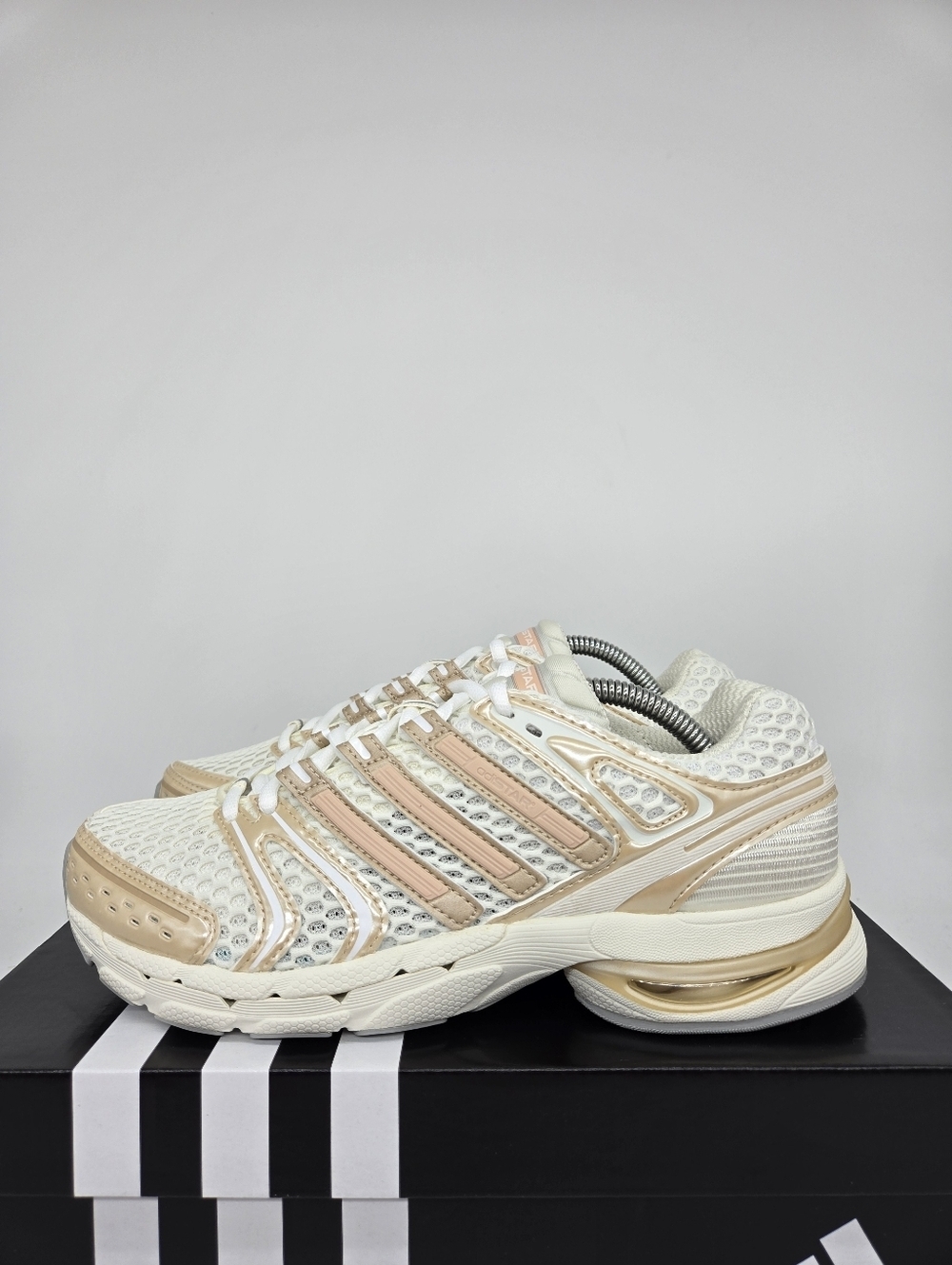 adidas Women's Adistar Control 5 Off White Blush Pink Grey Shoes Size 9 New